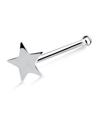 Star Silver Bone Nose Stud NSKD-731s